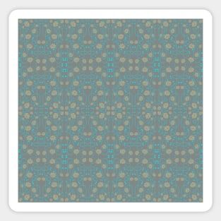 blue/grey/yellow pattern Sticker